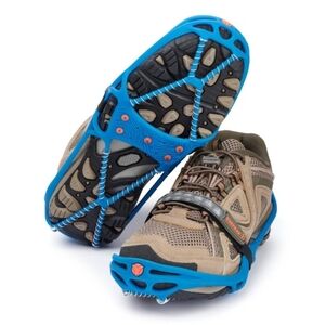 Yaktrax Pro Unisex Traction Cleats Blue Snow Ice Grips Strap Winter Safety Sz M
